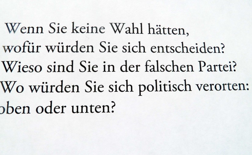 57 Fragen, um Politiker aus dem Konzept zu bringen